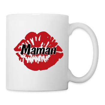 Mama Ich liebe dich – Muttertag - Tasse - Weiß - Rechts