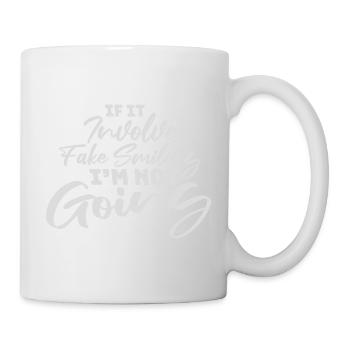S’il s’agit d’un faux sourire, je ne vais pas le dire - Mug blanc - blanc - Droite