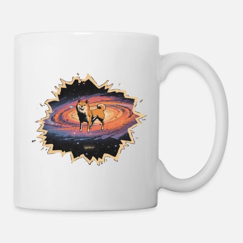 Shiba Kosmos Wow - Mug - white