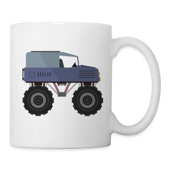 Camion monstre - Mug blanc - blanc - Droite