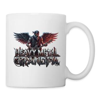 Heavy Metal Grandpa - Tasse - Weiß - Rechts