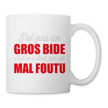 I don't have a big funny design blunder - Mug - white - Right