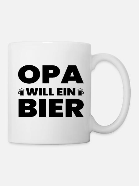 Bier - Tasse - Weiß