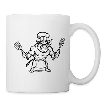 Taurus chef - Mug - white - Right