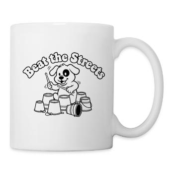 Batteur du chien des rues - Mug blanc - blanc - Droite