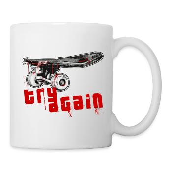 Skateboard - Mug blanc - blanc - Droite
