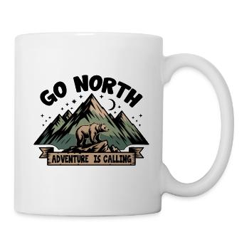 Norden – Abenteuer Bär & Berge Outdoor Design - Mug blanc - blanc - Droite