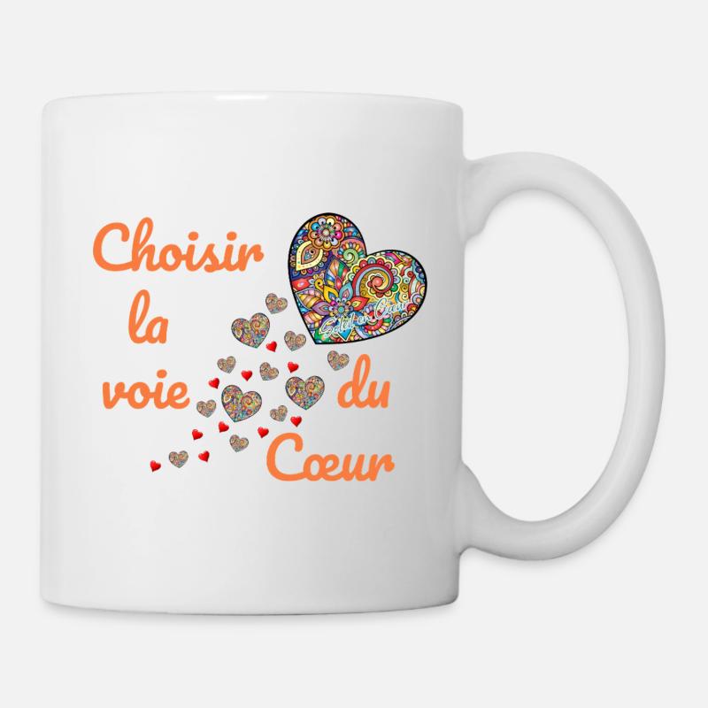 Choisir la voie du cœur  - Mug blanc - blanc