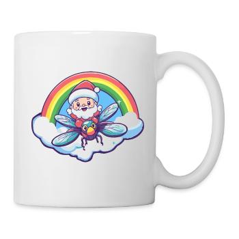 Libelle Weihnachtsmann Weihnachten - Tasse - Weiß - Rechts