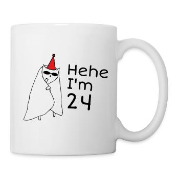 24 ans anniversaire - Cadeau 24e anniversaire - Mug blanc - blanc - Droite
