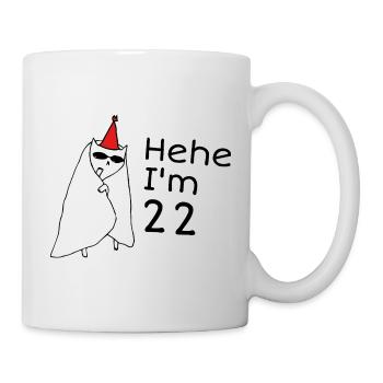 22 ans anniversaire - Cadeau 22e anniversaire - Mug blanc - blanc - Droite