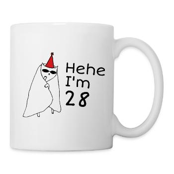 28 ans anniversaire - Cadeau 28e anniversaire - Mug blanc - blanc - Droite