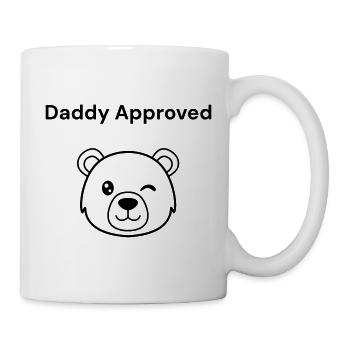 Papa dit : Papa approuvé (Bärenkopf) - Mug blanc - blanc - Droite