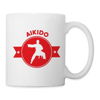 Aikido – Kampfsport – Aikido - Tasse - Weiß - Rechts