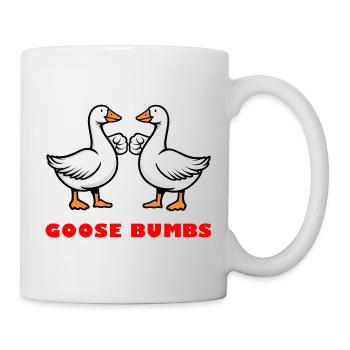 Goose Bumbs – Funny Goose Fist Bump - Mug - white - Right