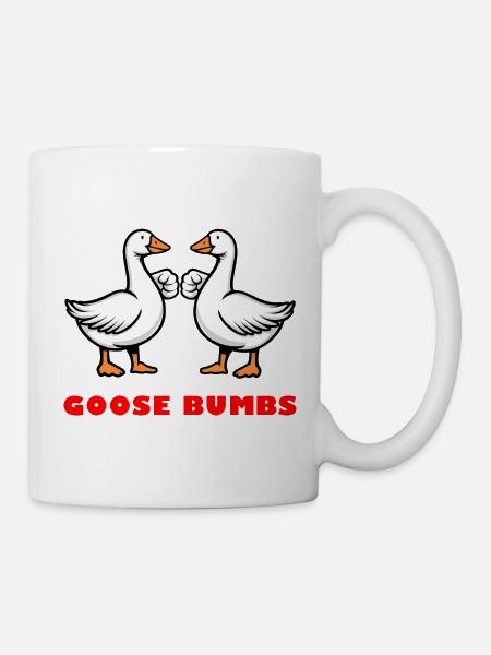Goose Bumbs – Lustige Gänse-Fausthaut - Tasse - Weiß
