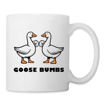 Goose Bumbs – Funny Goose Fist Bump - Mug - white - Right