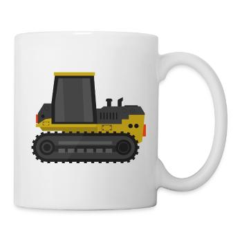 Raupenschlepper - Tasse - Weiß - Rechts