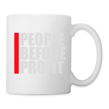 Logo de l’activisme People Before Profit Justice - Mug blanc - blanc - Droite