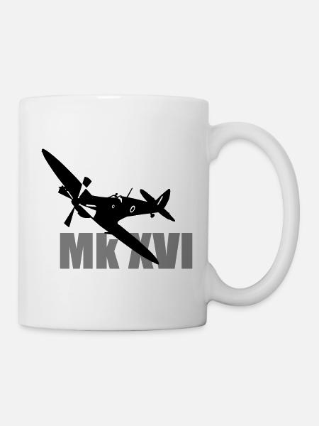 Spitfire Mk 16 - Tasse - Weiß