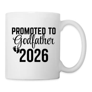 Promoted to Godfather 2026 – Patenonkel Design - Mug - white - Right