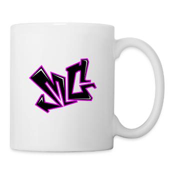 MC Graffiti – Art de rue rose - Mug blanc - blanc - Droite