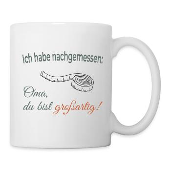 I measured – Grandma, you're great! - Mug - white - Right