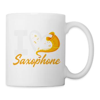 Membre du groupe I Love Saxophone Orchestra - Mug blanc - blanc - Droite