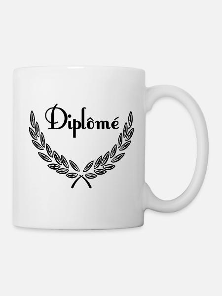 Diplôme – Laurel Wreath - Mug - white