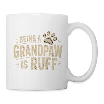 Being a Grandpaw is Ruff - Mug - white - Right