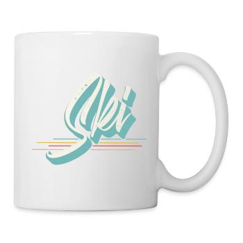 Ski - Mug blanc - blanc - Droite