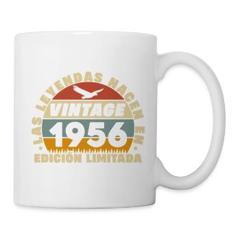1956 Retro Vintage Jubiläumsgeschenk - Tasse - Weiß - Rechts