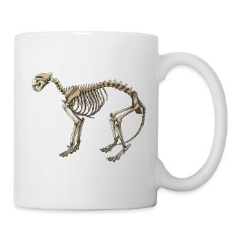 Illustration Cat Skeleton - Mug - white - Right