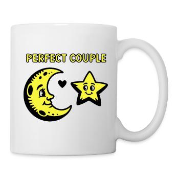 Perfect Couple Moon and Star Harmony - Tasse - Weiß - Rechts