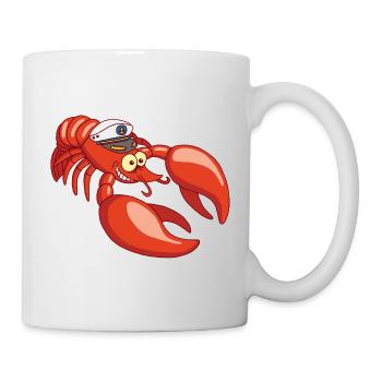 Captain Lobster - Tasse - Weiß - Rechts