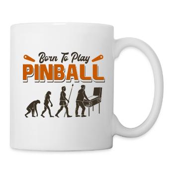 Evolution of Pinball - Funny Arcade Gamer Design - Mug - white - Right