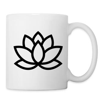 fleur de lotus - Mug blanc - blanc - Droite