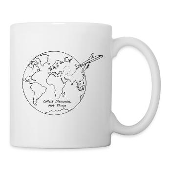 Collect Memories, Not Things, Traveller Design - Mug - white - Right