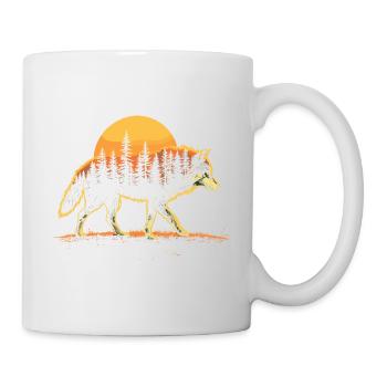Loup, Forêt, Nature, Nature sauvage, Extérieur, Animal - Mug blanc - blanc - Droite