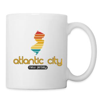 Atlantic City - New Jersey - États-Unis, Amérique - Mug blanc - blanc - Droite