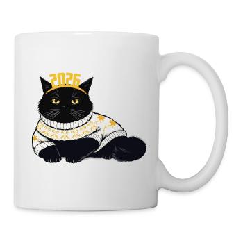 Neujahr 2026 Design - Tasse - Weiß - Rechts