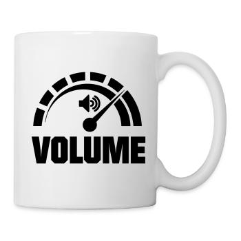 Lautstärkeregler - Tasse - Weiß - Rechts