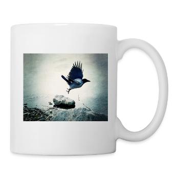 Krähenflug - Tasse - Weiß - Rechts
