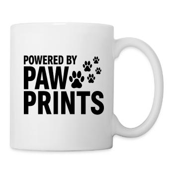 Propulsé par Paw Prints Déclaration d’amour pour chien - Mug blanc - blanc - Droite