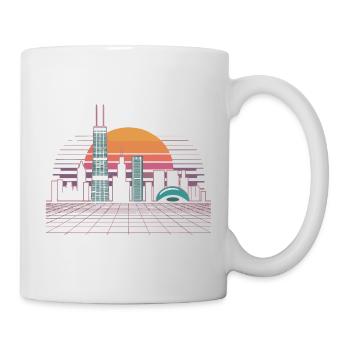 Neon Skyline Sunset - Mug - white - Right