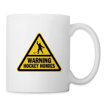 Warning Hockey Homies Warnschild Eishockey - Mug - white - Right