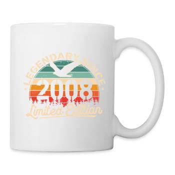 2008 Jahrgang Geburtstag Retro Geschenk - Mug blanc - blanc - Droite