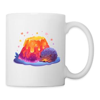 Lavahügel Kuschel Igel - Tasse - Weiß - Rechts