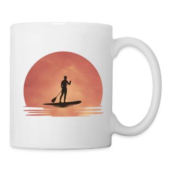 Sunset SUP – Tranquility on the water - Mug - white - Right
