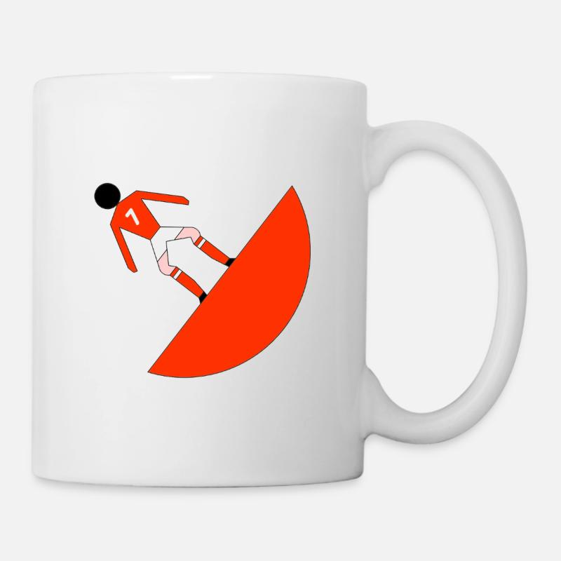 Footballeur Subbuteo Geometric Red - Mug blanc - blanc